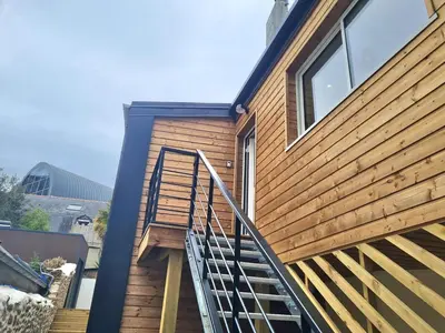 Vue générale sur la montagne ou vue sur la montagne depuis l'appartement