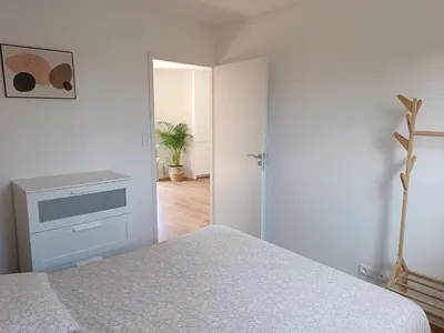 Un ou plusieurs lits dans un hébergement de l'établissement Vilin Tréompan à 400 m de la plage