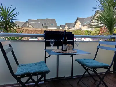 Télévision ou salle de divertissement dans l'établissement Studio 150 m de la plage