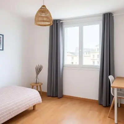 Chambre dans un appartement spacieux de 92m2