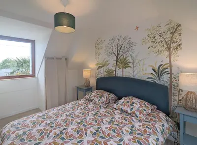 Un ou plusieurs lits dans un hébergement de l'établissement Villa Leonic - Piscine et Jacuzzi