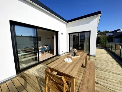 Balcon ou terrasse dans l'établissement Villa Bleu Horizon