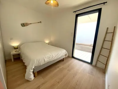 Un ou plusieurs lits dans un hébergement de l'établissement Villa Bleu Horizon