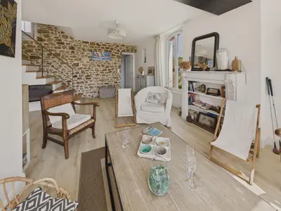 Cuisine ou kitchenette dans l'établissement Maison avec jardin pour 4 adultes et 2 enfants