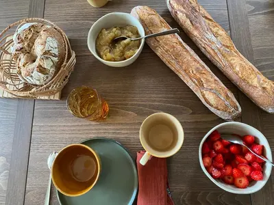 Nourriture dans le B&B/chambre d'hôtes ou à proximité