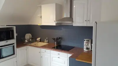 Cuisine ou kitchenette dans l'établissement Apartment close tonte sea