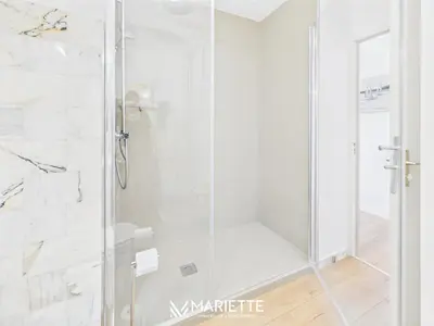 Salle de bains dans l'établissement -Ocean- Studio renove avec parking et vue mer