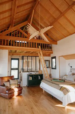 Coin salon dans l'établissement La Grange à Sable