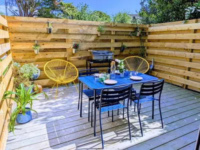 Terrasse ou espace extérieur de l'établissement Appt Centre ville 2 pers Ty Basroz