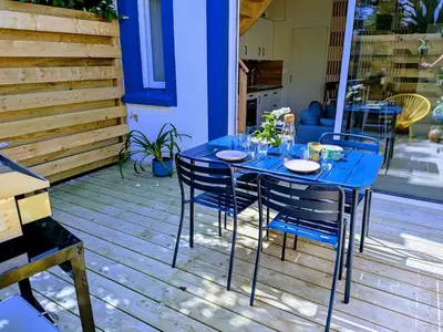 Balcon ou terrasse dans l'établissement Appt Centre ville 2 pers Ty Basroz