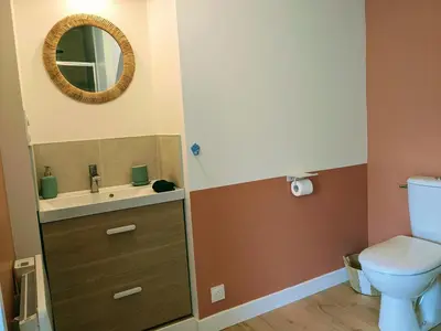 Salle de bains dans l'établissement Appt Centre ville 2 pers Ty Basroz