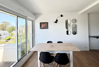 Plan de l'établissement Appartement rénové vue mer, Bénodet