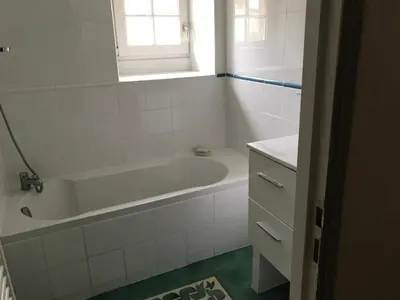 Salle de bains dans l'établissement Chambres d'hôtes à Keraudy