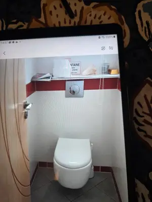 Salle de bains dans l'établissement Maison familiale