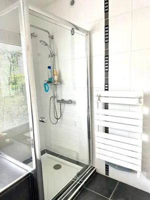 Salle de bains dans l'établissement Villa 