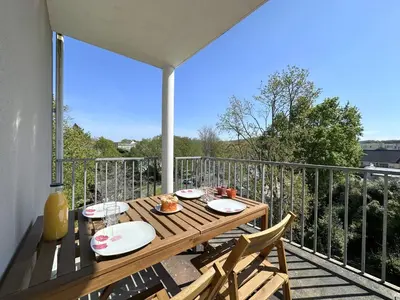 Balcon ou terrasse dans l'établissement Beau T2 recent, terrasse parking 4 pers