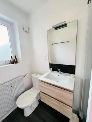 Salle de bains dans l'établissement La parenthèse marine -Avec jardin et proche plages