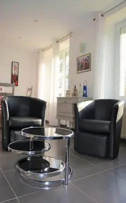 Coin salon dans l'établissement IROISE GRANDE MAISON en Baie d'Audierne Finistère 5 chambres