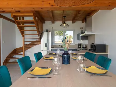 Cuisine ou kitchenette dans l'établissement Holiday Home Les reflets bleus by Interhome