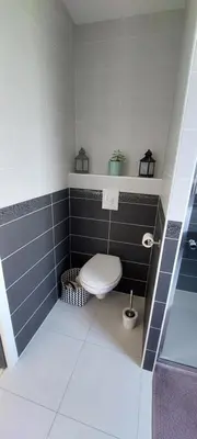 Salle de bains dans l'établissement Chez Martine