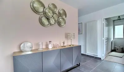 Cuisine ou kitchenette dans l'établissement Superbe maison avec piscine privée
