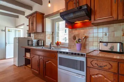 Cuisine ou kitchenette dans l'établissement Soupic - A proximité de la mer