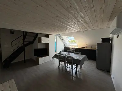 Cuisine ou kitchenette dans l'établissement Gîte en campagne, idéal randonneurs