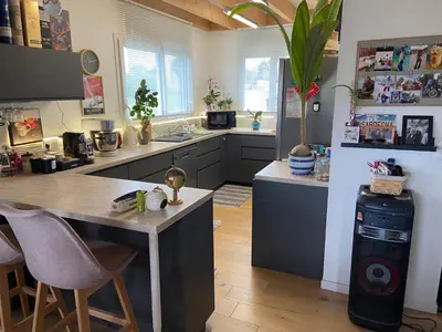Cuisine ou kitchenette dans l'établissement Villa Thorens
