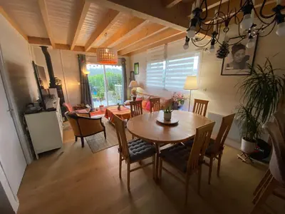 Coin salon dans l'établissement Villa Thorens