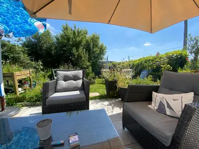Coin salon dans l'établissement Villa Thorens