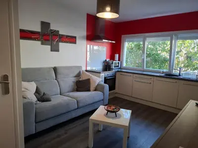 Coin salon dans l'établissement Beau studio rez de chaussée