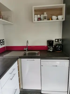 Cuisine ou kitchenette dans l'établissement Ty-koad