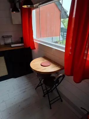Cuisine ou kitchenette dans l'établissement cabane zen 2