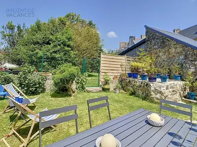 Jardin de l'établissement Maison Ty Gwen - Centre-ville avec jardin et proche de la plage