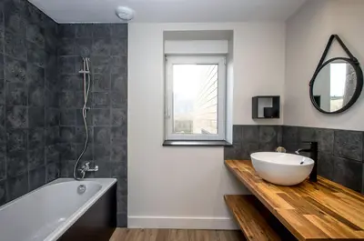Salle de bains dans l'établissement Ti Poulfoen