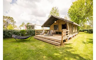 Jardin de l'établissement Lodge Holidays - Glamping Fouesnant