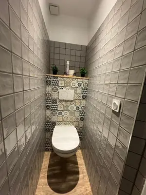Salle de bains dans l'établissement Appartement, terrasse de plain-pied