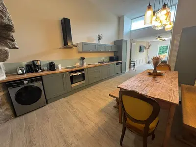 Cuisine ou kitchenette dans l'établissement Appartement, terrasse de plain-pied
