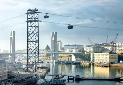 Vue générale sur Plouzané ou vue de la ville depuis le séjour chez l'habitant