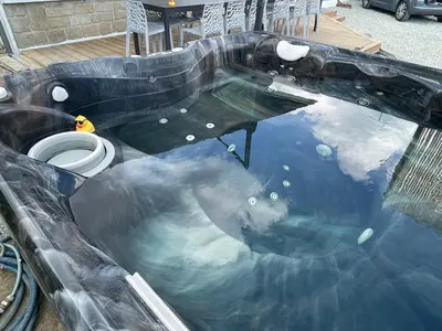 Plan de l'établissement Nouveau, maison bord de mer Beg-meil