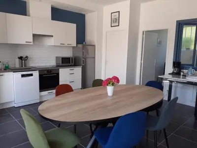 Cuisine ou kitchenette dans l'établissement Tal Ar Mor