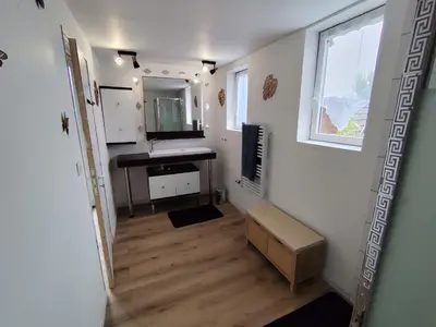Cuisine ou kitchenette dans l'établissement Loft à 2 pas de la mer