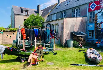 Jardin de l'établissement Auberge du Lama Zébré