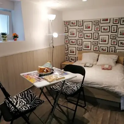 Guest house dans jardin exotique