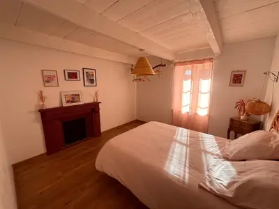 Un ou plusieurs lits dans un hébergement de l'établissement Ti ar Goanag, Maison de vacances, Séjour, Week-end