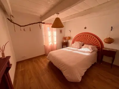 Un ou plusieurs lits dans un hébergement de l'établissement Ti ar Goanag, Maison de vacances, Séjour, Week-end