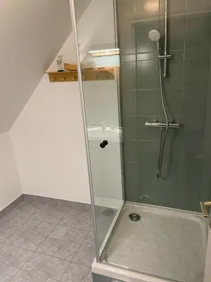 Salle de bains dans l'établissement Grande maison bretonne entre campagne et mer