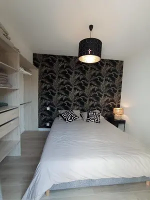 Un ou plusieurs lits dans un hébergement de l'établissement Appartement T2 NEUF CENTRE VILLE