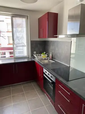 Cuisine ou kitchenette dans l'établissement Charmant T3 Vue Mer & Confort en Plein Centre