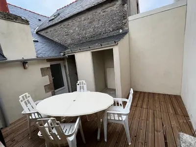 Balcon ou terrasse dans l'établissement Charmant Penty proche toutes commodites